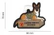 German Shepard Tactical Dog Pastore Tedesco Rubber 3D Patch by Airsoftology